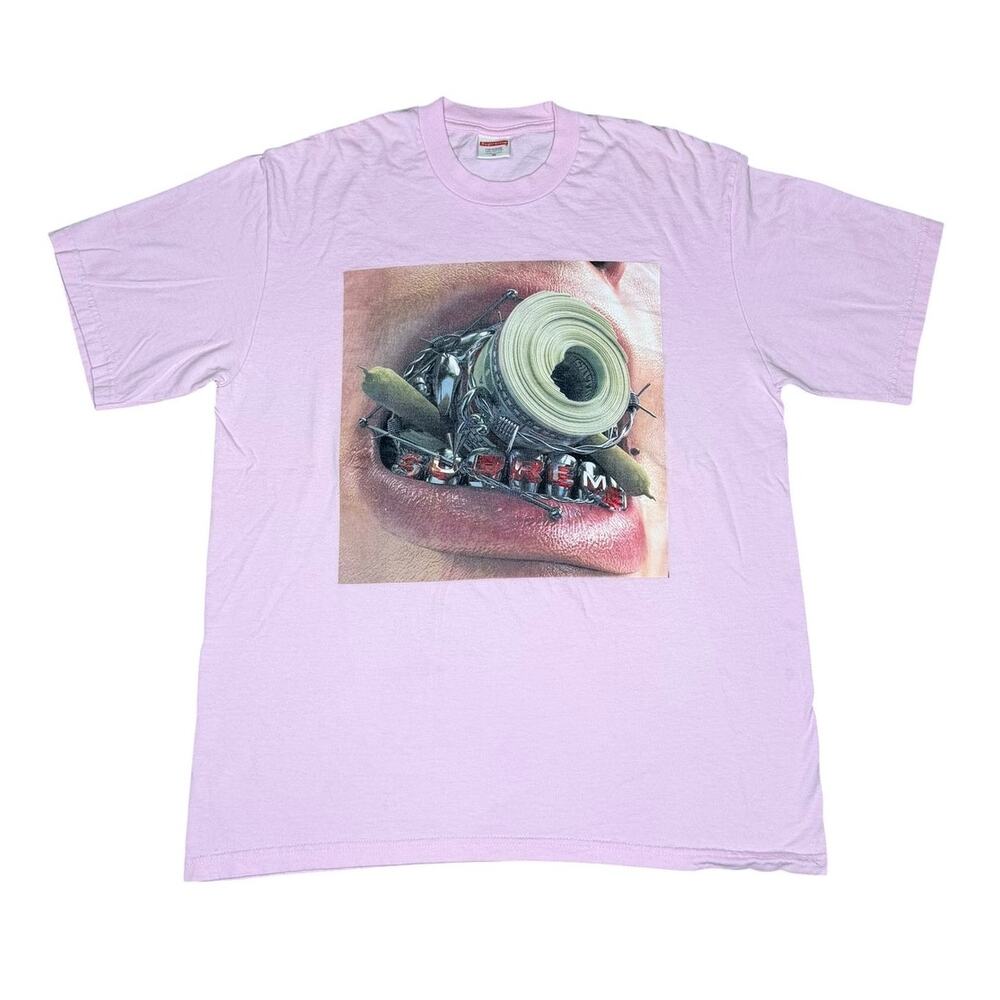 Supreme Braces T-Shirt Light Pink FW22